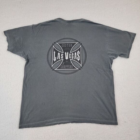RARE Vintage Las Vegas Nevada Iron Cross T Shirt XL - Picture 1 of 10